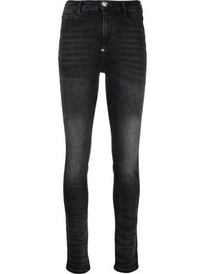 Philipp Plein high-waist skinny-cut jeans - Black