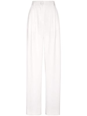 Philipp Plein high-waisted tailored trousers - White