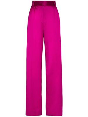 Philipp Plein high-waisted wide-leg trousers - Pink