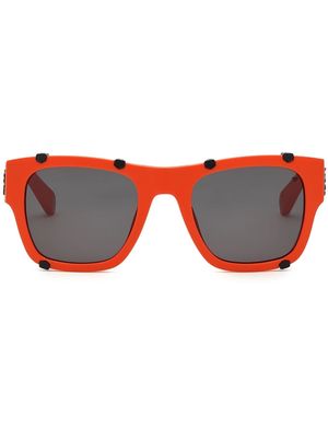 Philipp Plein Icon Hexagon square-frame sunglasses - Orange
