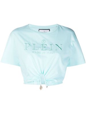 Philipp Plein Iconic logo-embroidered T-shirt - Blue