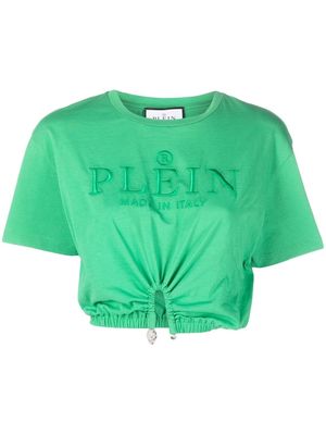 Philipp Plein Iconic logo-embroidered T-shirt - Green