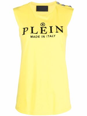 PHILIPP PLEIN Iconic Plein vest top - Yellow