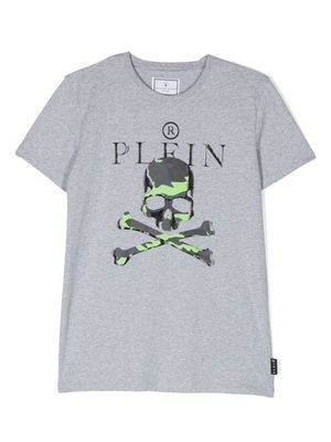 Philipp Plein Junior graphic-print short-sleeved T-shirt - Grey