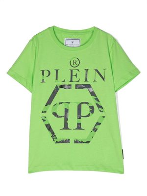 Philipp Plein Junior logo-print short-sleeved T-shirt - Green
