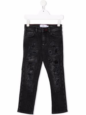 Philipp Plein Junior regular-fit jeans - Black