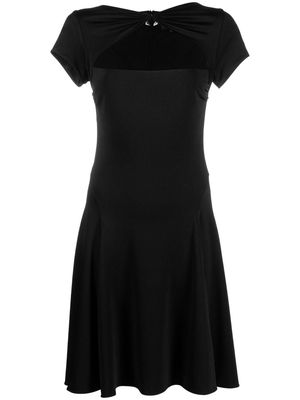 Philipp Plein keyhole-neck mini dress - Black