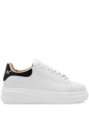 Philipp Plein lace-up leather sneakers - White