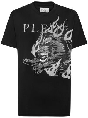 Philipp Plein Lion Circus cotton T-shirt - Black