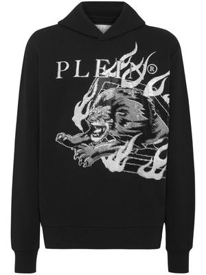 Philipp Plein Lion Circus jersey hoodie - Black