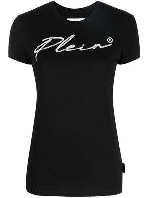 Philipp Plein logo-embellishment stretch-modal T-shirt - Black