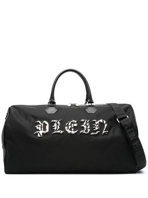 Philipp Plein logo-lettering holdall bag - Black