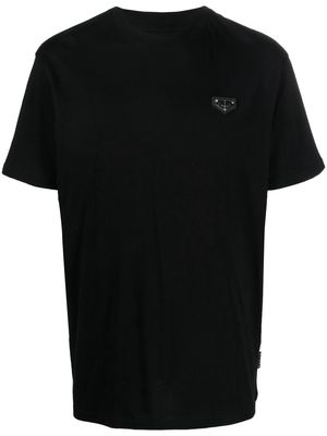Philipp Plein logo-patch crew-neck T-shirt - Black