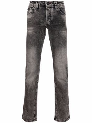 Philipp Plein logo patch skinny jeans - Grey