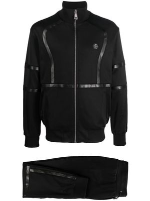 Philipp Plein logo-patch track suit - Black