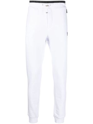 Philipp Plein logo-patch track trousers - White