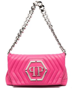 Philipp Plein logo-plaque shoulder bag - Pink