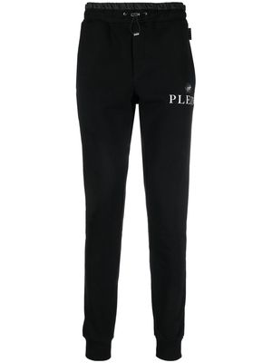 Philipp Plein logo-plaque track pants - Black