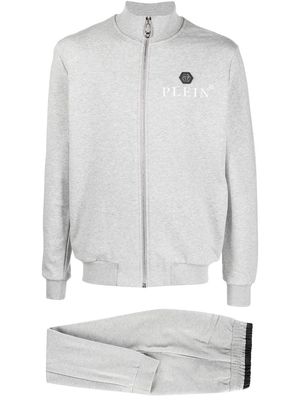 Philipp Plein logo-print cotton tracksuit set - Grey