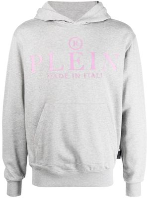 Philipp Plein logo-print long-sleeve sweatshirt - Grey