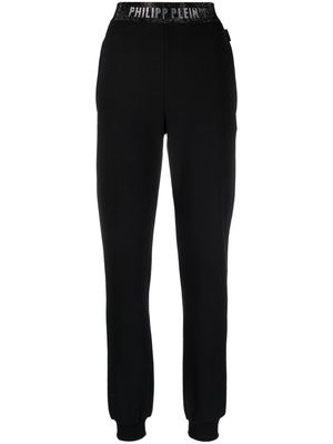 Philipp Plein logo-waistband track pants - Black