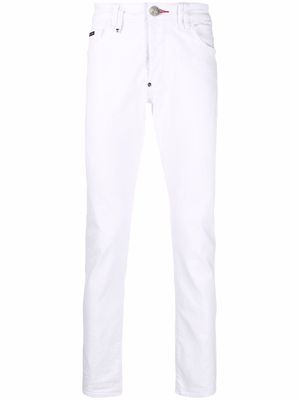 Philipp Plein low-rise straight-leg jeans - White