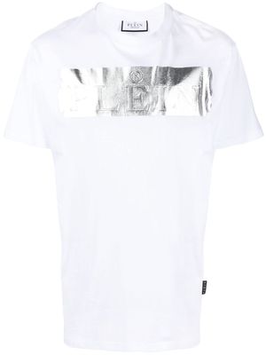 Philipp Plein metallic-detail logo T-shirt - White