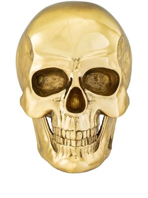 Philipp Plein metallic-finish skull element - Gold