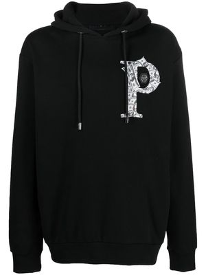 Philipp Plein Money graphic-print hoodie - Black