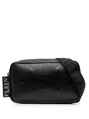 Philipp Plein monogram-embossed belt bag - Black
