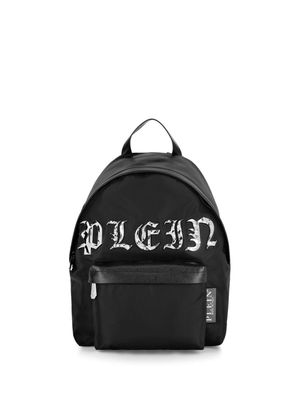 Philipp Plein monogram-print backpack - Black