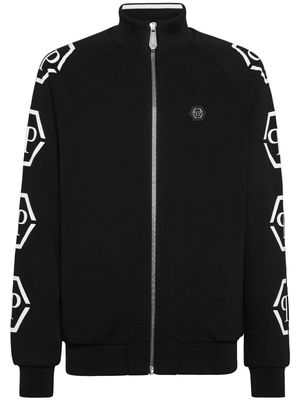 Philipp Plein monogram track jacket - Black