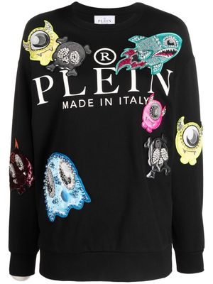 Philipp Plein Monsters logo-print sweatshirt - Black