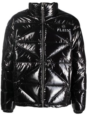 Philipp Plein padded high-shine jacket - Black