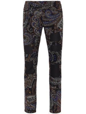 Philipp Plein paisley-print skinny jeans - Multicolour