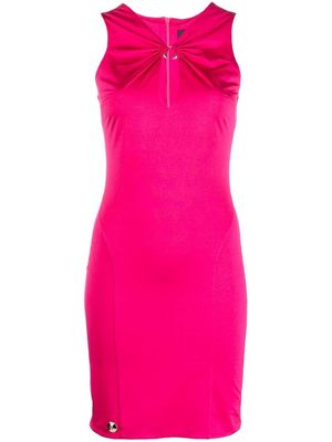 Philipp Plein pinched-neck tank dress - Pink