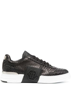 Philipp Plein platform sole sneakers - Black