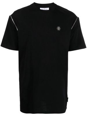 Philipp Plein Plein Empire logo-embroidered T-shirt - Black