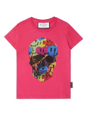 Philipp Plein Pure Smile crystal-embellished T-shirt - Pink