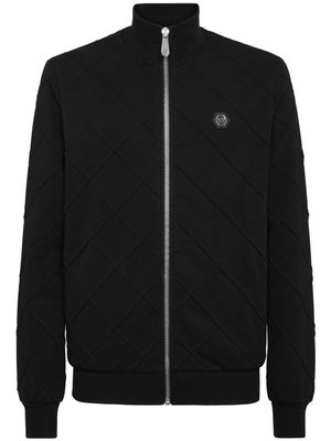 Philipp Plein quilted cotton jacket - Black