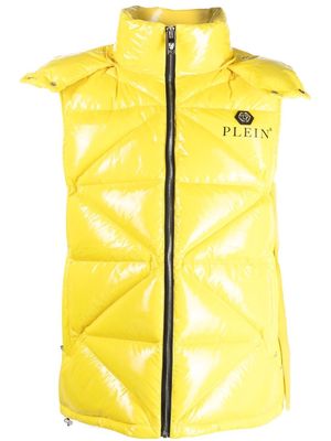 Philipp Plein quilted padded gilet jacket - Yellow