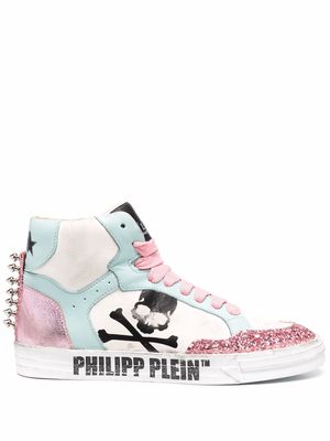 Philipp Plein Retrokickz TM Plein Star high-top sneakers - White