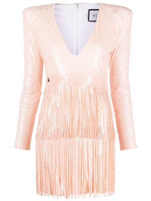 Philipp Plein sequin-embellished mini dress - Pink