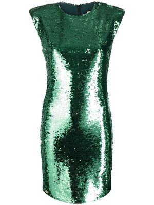 Philipp Plein sequin-embellished sleeveless dress - Green