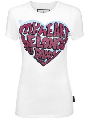 Philipp Plein Sexy Pure crystals-embellished T-shirt - White