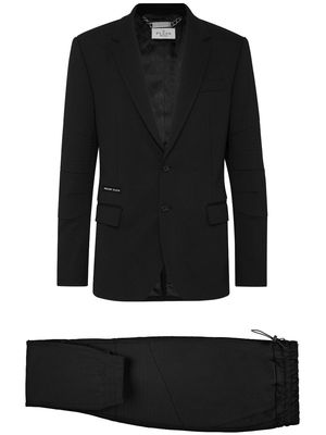 Philipp Plein single-breasted drawstring suit - Black