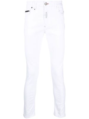 Philipp Plein skinny-fit mid-rise jeans - White