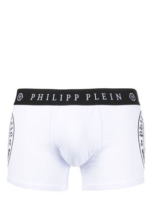 Philipp Plein Skull Bones boxer shorts - White
