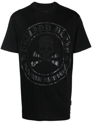 Philipp Plein Skull Bones logo T-shirt - Black