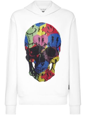 Philipp Plein skull-embellished sweatshirt - White